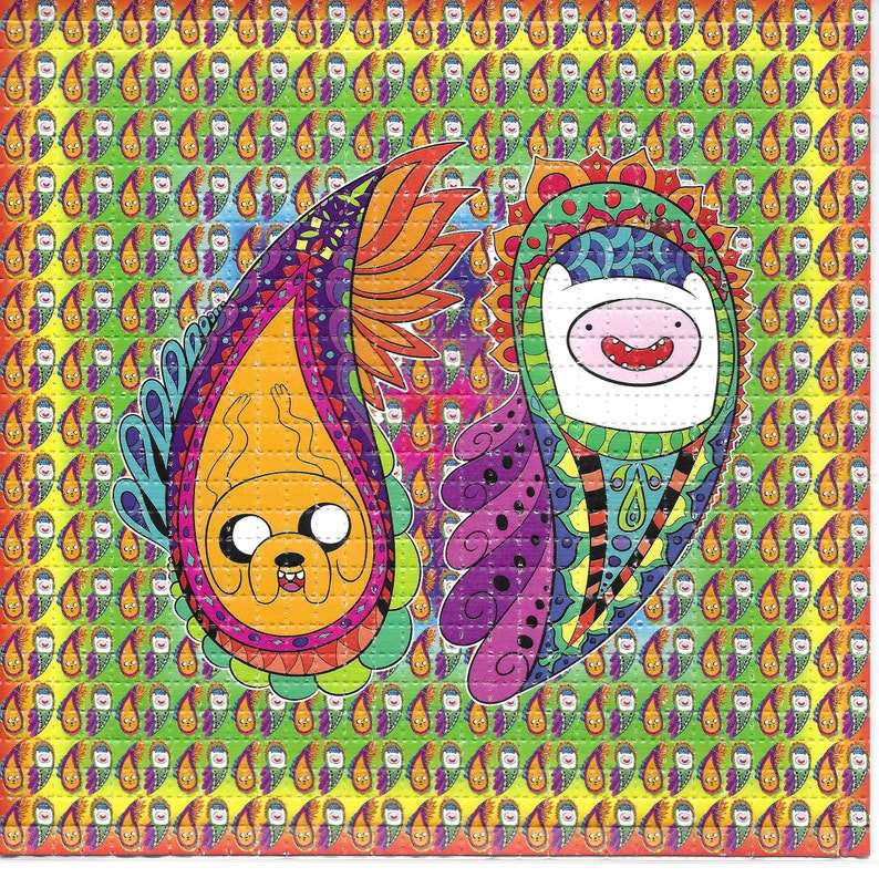 LSD Blotter Kunst Adventure Time Design 19x19cm - LSD Blotter von gripdealer.ch - Nur CHF 69.90! Jetzt bei GripDealer