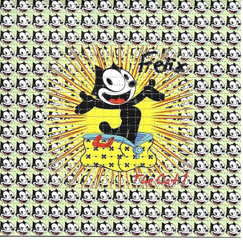 LSD Blotter Kunst Felix the Cat Design 19x19cm - LSD Blotter von gripdealer.ch - Nur CHF 69.90! Jetzt bei GripDealer