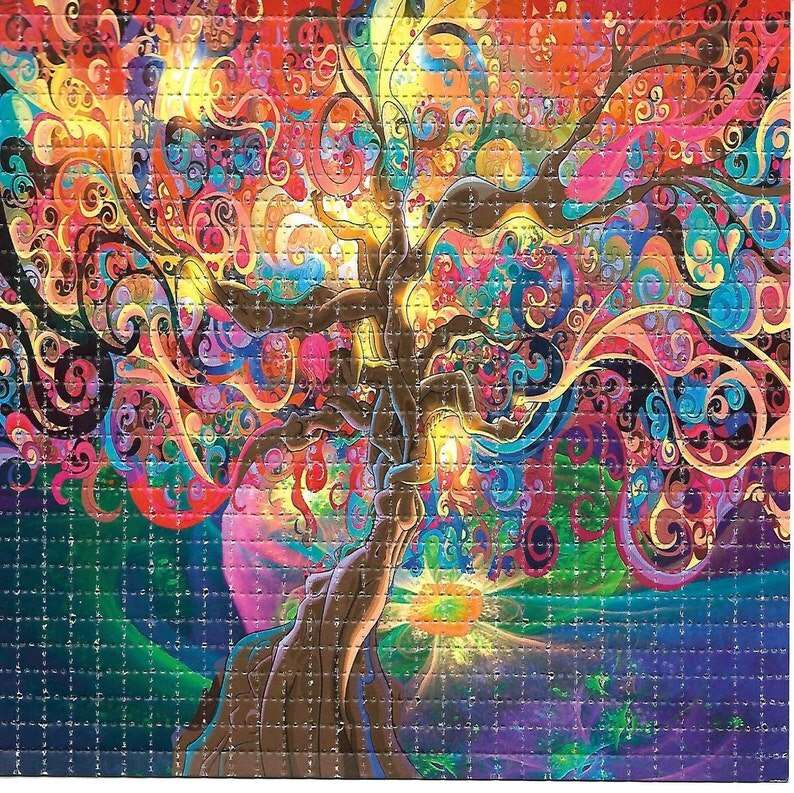 LSD Blotter Kunst Tree Girl Design 19x19cm - LSD Blotter von gripdealer.ch - Nur CHF 69.90! Jetzt bei GripDealer